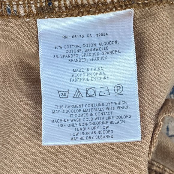 Anthropologie Pilcro Pants Women 35x31* Corduroy Script Lace Up Back Flare‎ Leg - Picture 14 of 14